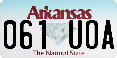 AR license plate 061UOA