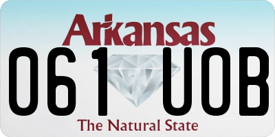 AR license plate 061UOB