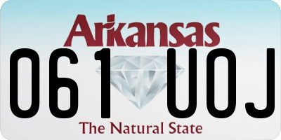 AR license plate 061UOJ
