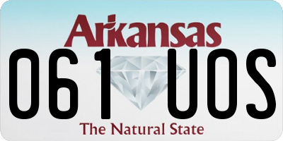 AR license plate 061UOS
