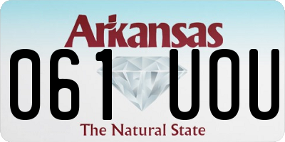 AR license plate 061UOU