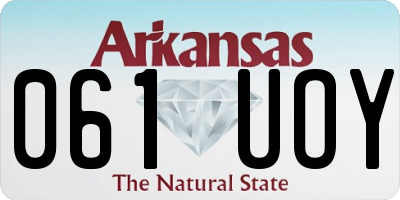 AR license plate 061UOY