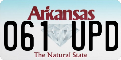 AR license plate 061UPD