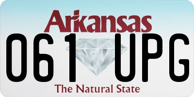 AR license plate 061UPG