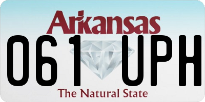 AR license plate 061UPH