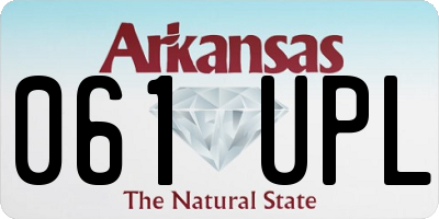 AR license plate 061UPL
