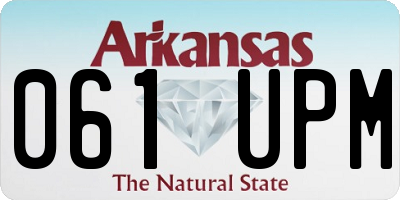 AR license plate 061UPM