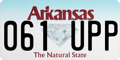 AR license plate 061UPP