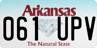 AR license plate 061UPV