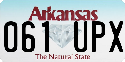 AR license plate 061UPX