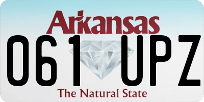 AR license plate 061UPZ