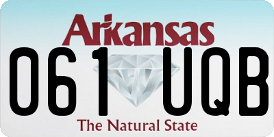 AR license plate 061UQB