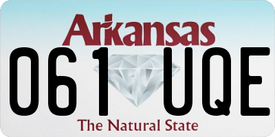 AR license plate 061UQE