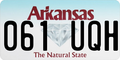 AR license plate 061UQH