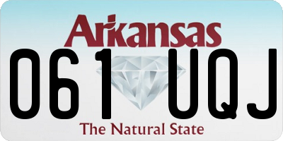 AR license plate 061UQJ