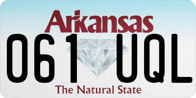 AR license plate 061UQL