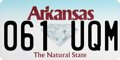 AR license plate 061UQM