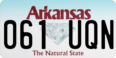 AR license plate 061UQN