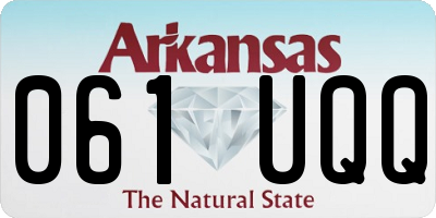 AR license plate 061UQQ