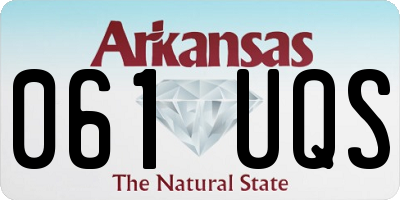 AR license plate 061UQS