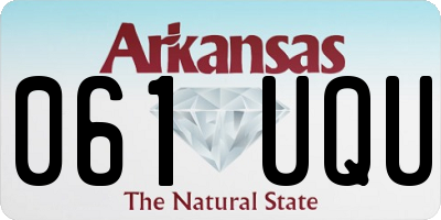 AR license plate 061UQU