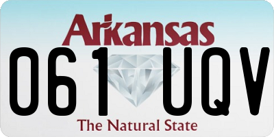 AR license plate 061UQV