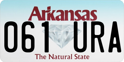 AR license plate 061URA