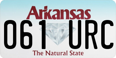 AR license plate 061URC