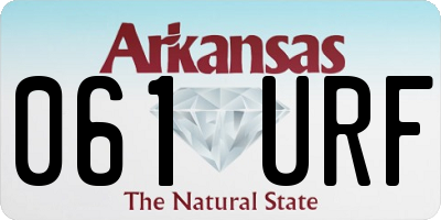 AR license plate 061URF