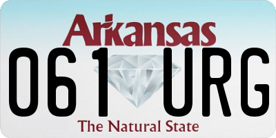 AR license plate 061URG