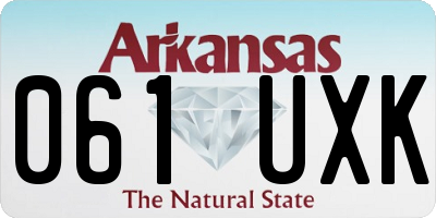AR license plate 061UXK