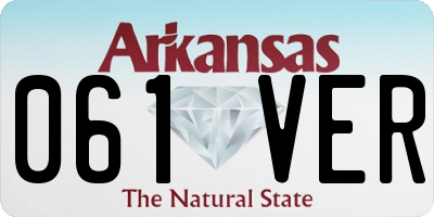 AR license plate 061VER