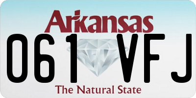 AR license plate 061VFJ