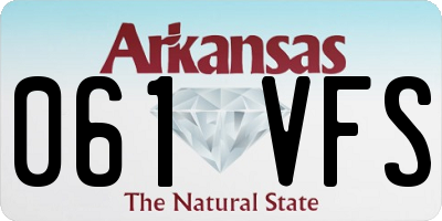 AR license plate 061VFS