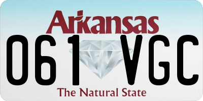 AR license plate 061VGC