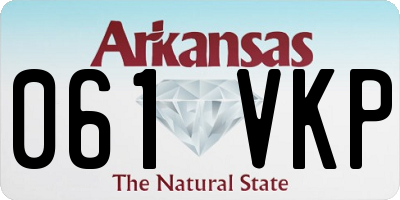AR license plate 061VKP