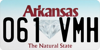 AR license plate 061VMH