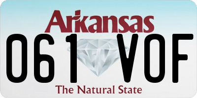 AR license plate 061VOF