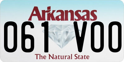 AR license plate 061VOO