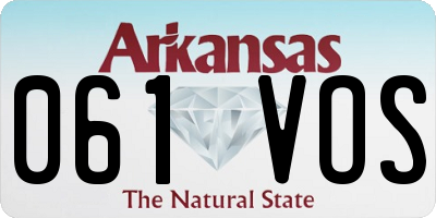 AR license plate 061VOS