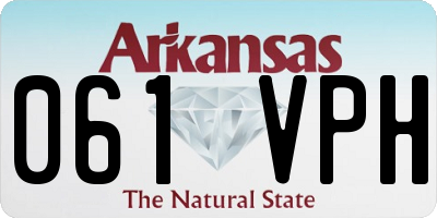 AR license plate 061VPH