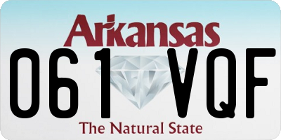 AR license plate 061VQF