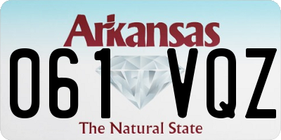 AR license plate 061VQZ