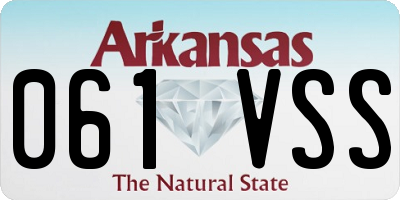 AR license plate 061VSS