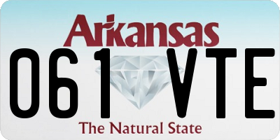 AR license plate 061VTE