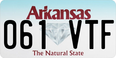 AR license plate 061VTF