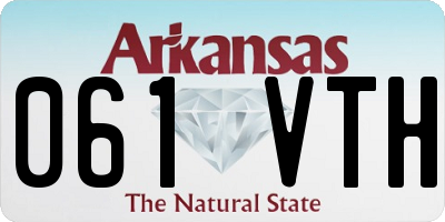 AR license plate 061VTH