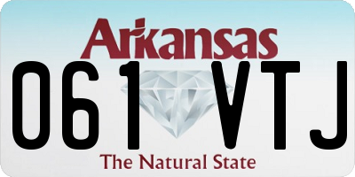 AR license plate 061VTJ