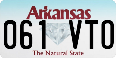 AR license plate 061VTO