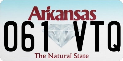 AR license plate 061VTQ